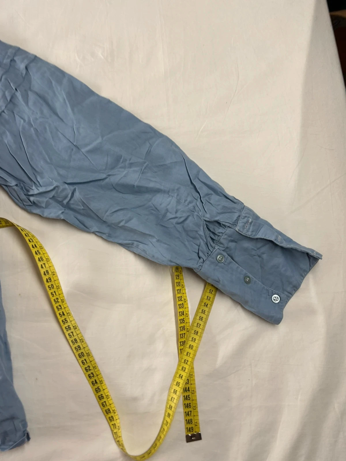 Chemise vintage bleu clair – photo 5